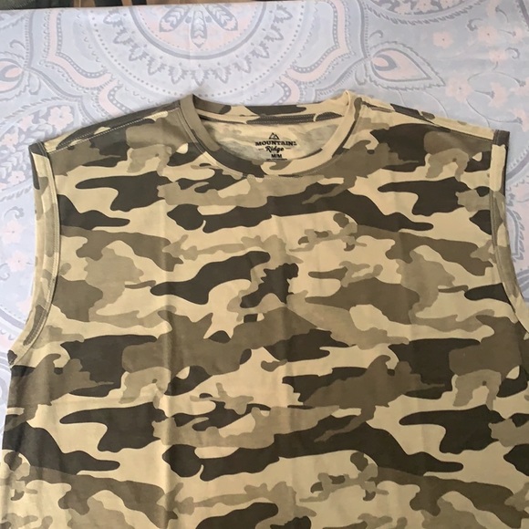Mountain Ridge | Brown tan Camo sleeveless men’s Tank - Picture 5 of 6
